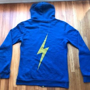 Aviator Nation Bolt Zip Hoodie Royal Blue L